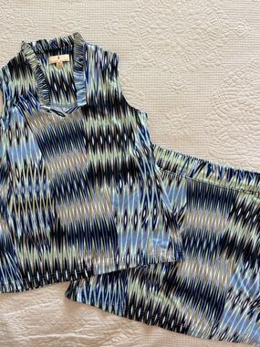 Sport Haley Blue Multi Zigzag Sleeveless Golf tennis Pickleball Set